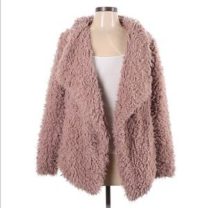 Zara Basics Faux Fur Jacket M